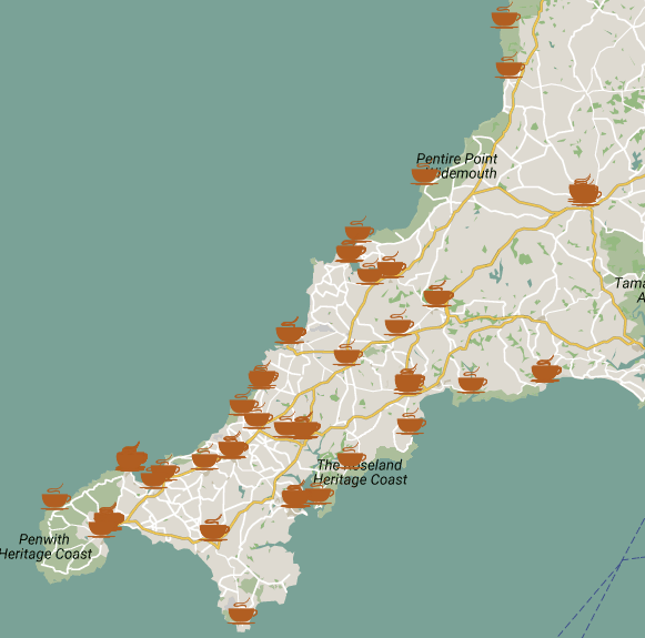 Cornwall coffee shops
